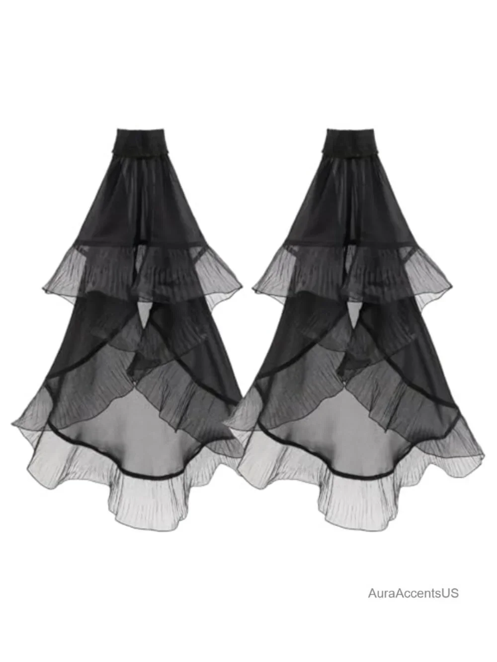 Gothic Tulle Detachable Sleeve Lace Arm Band Gloves
